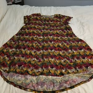 Multicolor star pattern dress